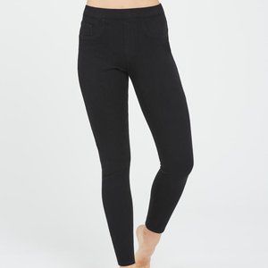 Spanx black Jeanish ankle jeggings size Large leggings